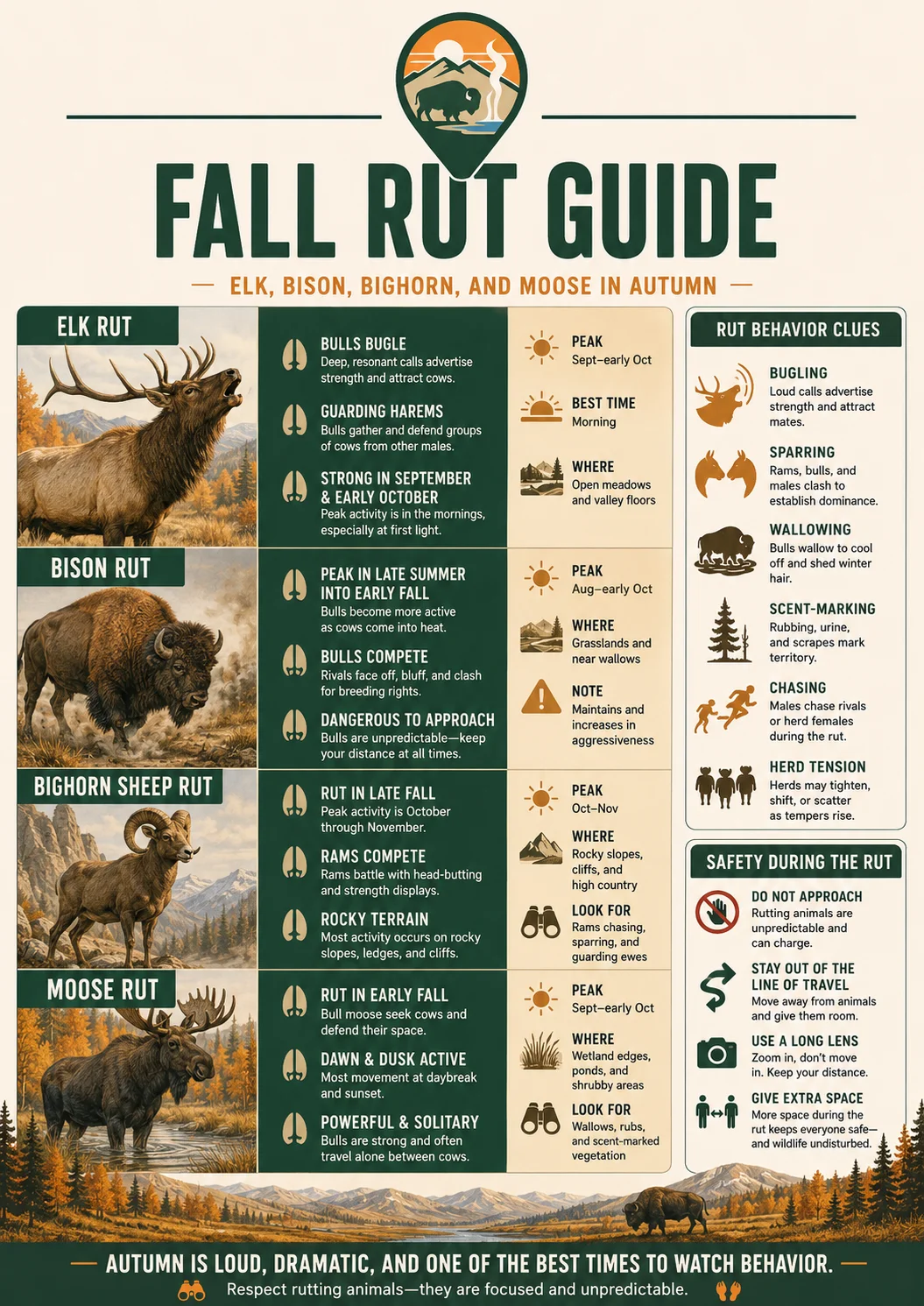 Yellowstone fall rut guide